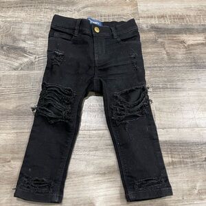 Kids black Old Navy ripped jeans